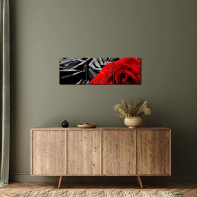 Obraz - Róże (z zegarem) (90x30 cm)