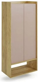 Szafa modułowa hikora + róż antyczny - Afilia 6X