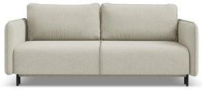 Beżowa rozkładana/ze schowkiem sofa 226 cm Luana – Makamii