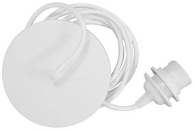 Biały kabel wiszący do lamp UMAGE Rosette, dł. 210 cm
