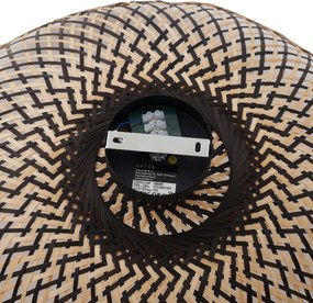 Lampa sufitowa w stylu art deco, czarna bambusowa, 60 cm - Alka