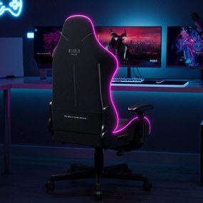 Fotel gamingowy z oświetleniem LED na pilot Diablo X-Starter czarny
