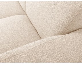 Beżowy narożnik z materiału bouclé (prawostronny) Molino – Micadoni Home