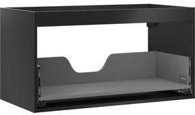 Mexen Box-A korpus szafki podumywalkowej 90 cm, 1 szuflada, czarny mat - 91AX0-0900-470-1-71