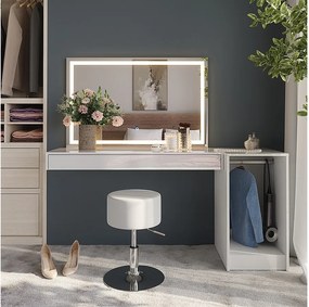 Stół do toalety biały 120x40.1x12 sherry