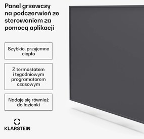 Klarstein Wonderwall Inteligentny panel grzewczy na podczerwień, 60 x 60 cm