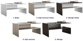 Biała Minimalistyczna Ława Kawowa D8-C70