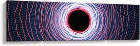 Obraz abstrakcji koła (170x50 cm)