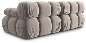 Jasnobrązowa aksamitna sofa modułowa 188 cm Bellis – Micadoni