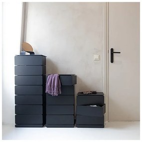 Czarna metalowa komoda 37x72,5 cm Joey – Spinder Design