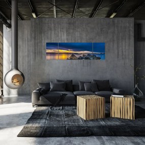 Obraz - Chmury nad wodą (170x50 cm)