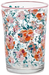 Duża szklanka w kwiatowy wzór, 510 ml