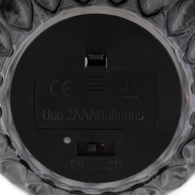 LED szklana lampa MADRID czarna
