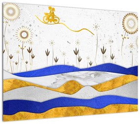 Obraz - Złote Góry (70x50 cm)