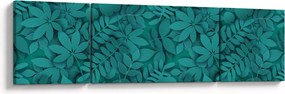 Obraz liści (170x50 cm)