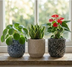 Ceramiczna ręcznie wykonana osłonka na doniczkę ø 14 cm Almada – Ego Dekor