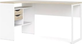 Biurko narożne Function 118 biały/dąb sonoma