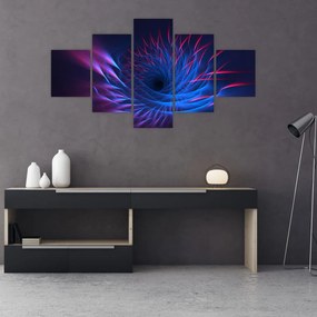 Obraz - abstrakcja kwiatu (125x70 cm)