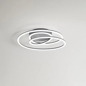 Lampa sufitowa LED SPIRA w kolorze metalicznym szarym 68W Perenz
