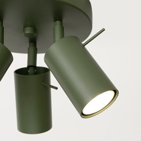 Plafon RING 3P zielony oliwkowy SOLLUX  LIGHTING