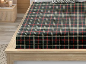 PrzytulneMieszkanie.pl Prześcieradło z mikropluszu GLENMOORE 90x200 cm zielone