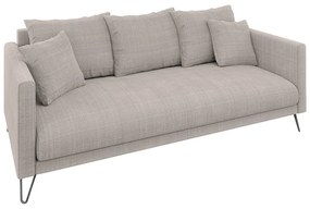 Jasnobrązowa sofa z tkaniny szenilowej 200 cm Freya – Ropez