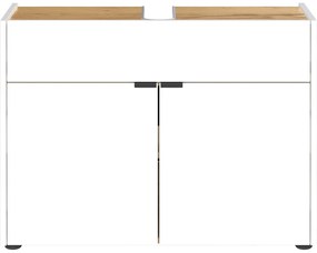 Biała szafka pod umywalkę 80x60 cm Forano – Germania
