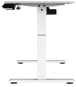 Biurko z elektryczną regulacją wysokości EGON, 1100 x 720 x 600 mm, białe