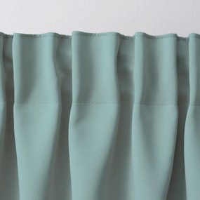 Zasłona zaciemniająca na taśmie marszczącej  miętowy 140 x 280 cm 1 szt.