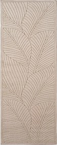Dywan uniwersalny Nova 3D Listki beżowe 80 cm x 250 cm