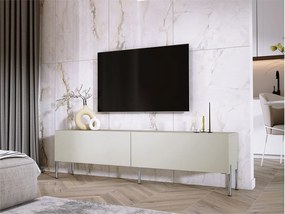 Szafka RTV: Kaszmir, Chromowane nogi, 170 x 52 x 32 cm