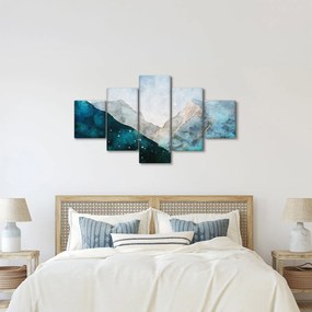 Obraz - Rysunek gór (125x70 cm)