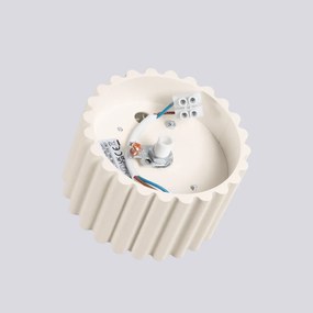 Plafon AURA 1 beżowy GX53 ryflowany SOLLUX  LIGHTING