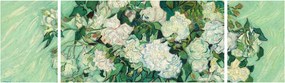 Obraz - Vincent van Gogh, Roses, reprodukcje (170x50 cm)