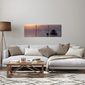 Obraz - Równowaga (z zegarem) (90x30 cm)