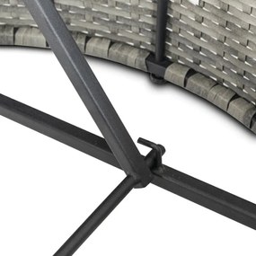 Wyspa Ogrodowa CALIFORNIA Modułowa Technorattan Jasnoszara