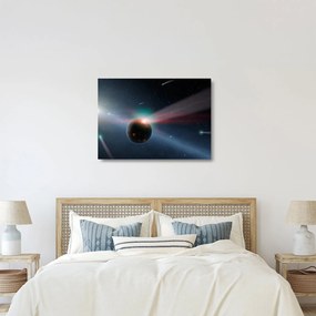 Obraz na szkle - planeta (70x50 cm)