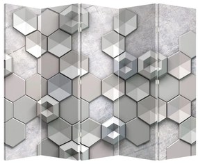 Parawan - Abstrakcja 3D (210x170 cm)