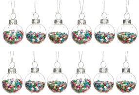 Szklane bombki zestaw 12 szt. ø 3 cm Disco Stars Mini – Sass &amp; Belle