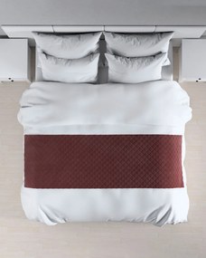 Narzuta hotelowa bieżnik Velvet 60x200cm kolor czerwony tkanina połyskliwa, welwetowa