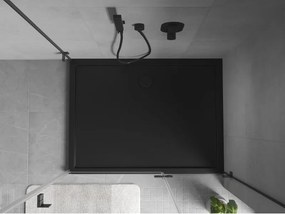 Mexen Flow brodzik prostokątny slim 90 x 75 cm, czarny mat - 46R707590