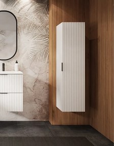 Słupek łazienkowy ryflowany FLOW 136 cm biały