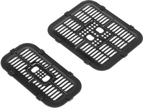 Frytkownica HOMCOM, 2700W, 8 funkcji, 41,8 cm x 39,2 cm x 31,1 cm, Czarna i Srebrna