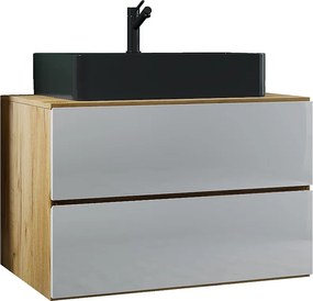 umywalka do mebli łazienkowych Lendas Dąb miodowy / Biały W. 52 x S. 80 x G. 52 cm