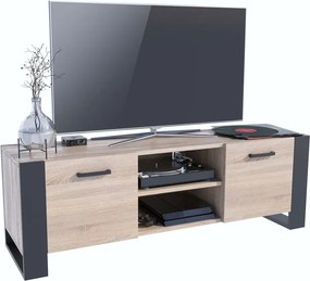 Industrialna szafka pod telewizor dąb sonoma 150 cm L7-C29