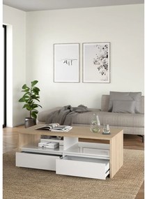 Biało-naturalny stolik 60x120 cm Next – Tvilum