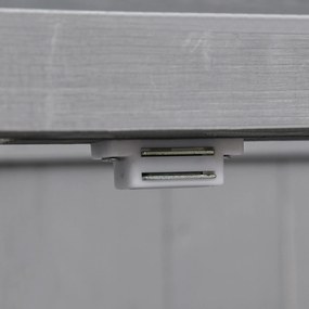 Outsunny szafka na narzędzia z drewna sosnowego 2 półki kolor szary 74x43x88cm | Aosom PL