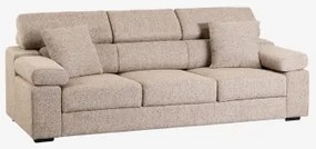 Sofa Trzyosobowa Tapicerowana Aramis Bukla Brąz Pszeniczny - Sklum