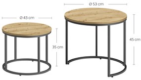 Zestaw stolików konferencyjnych TAYLOR ARTISAN, 2 szt.