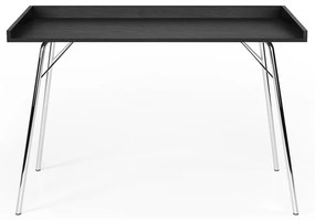 Czarne biurko Woodman Rayburn, 115x52 cm